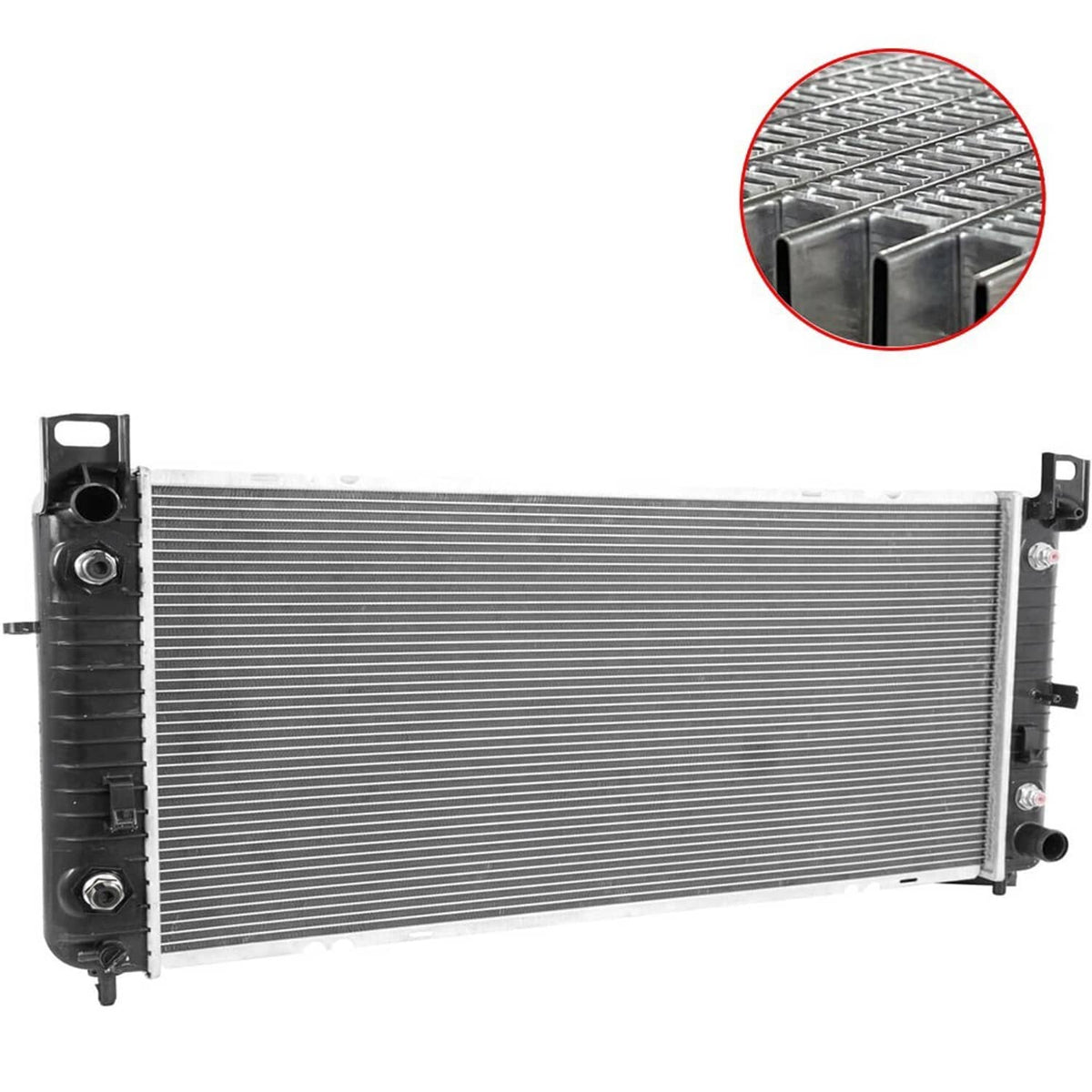 Bethesda Industrial Radiator for 2007-2013 Chevrolet Avalanche 5.3L 6.0L CU2423 Aluminum 34" Core