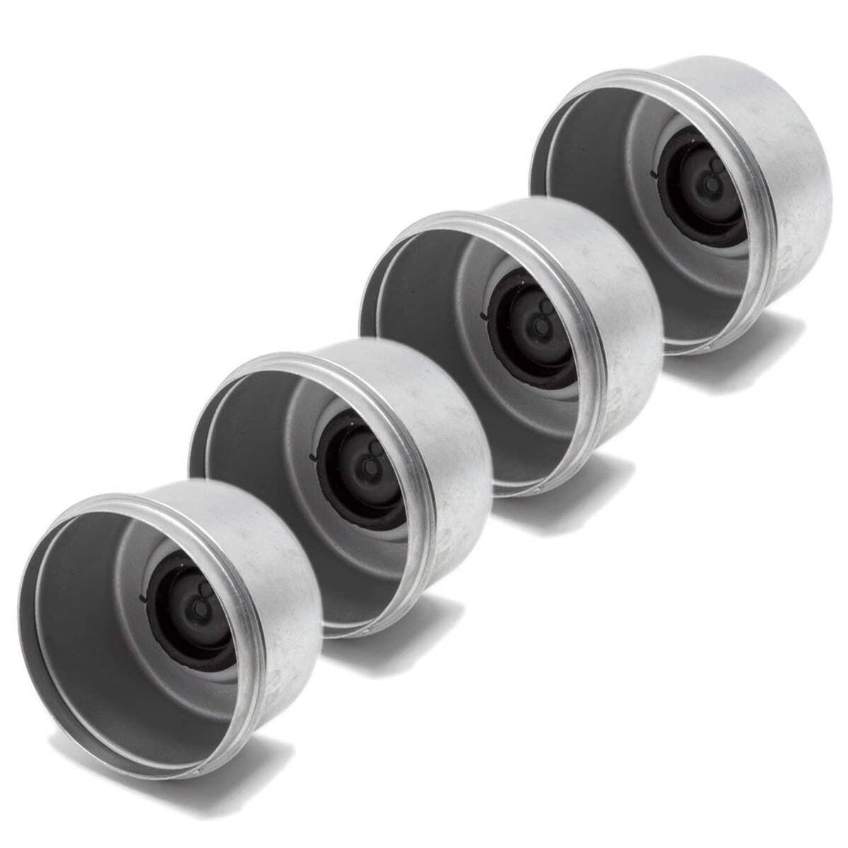 Bethesda Industrial 4PK 2.72" Grease Dust Cap w/ Rubber Plug for EZ Lube 7,000 lbs. Trailer Axles