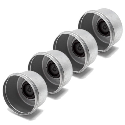 Bethesda Industrial 4PK 2.72" Grease Dust Cap w/ Rubber Plug for EZ Lube 7,000 lbs. Trailer Axles