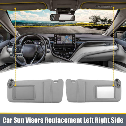 Bethesda Industrial Pair Sun Visor Left & Right Side With Sunroof Gray For Toyota Camry 2007-2011