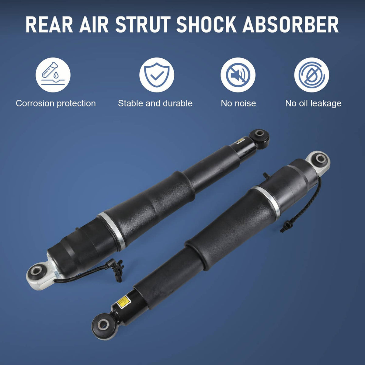 Bethesda Industrial Pair REAR Air Shock Absorbers for 2015-20 Escalade Suburban Tahoe Yukon 84176675