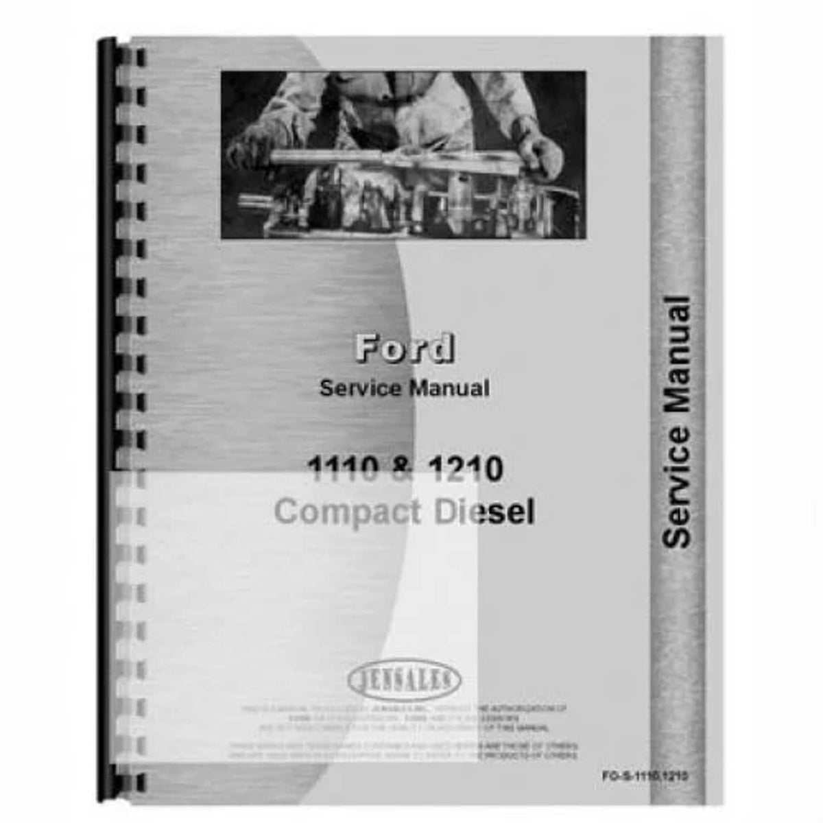 Bethesda Industrial Service Manual fits Ford 1110 1210