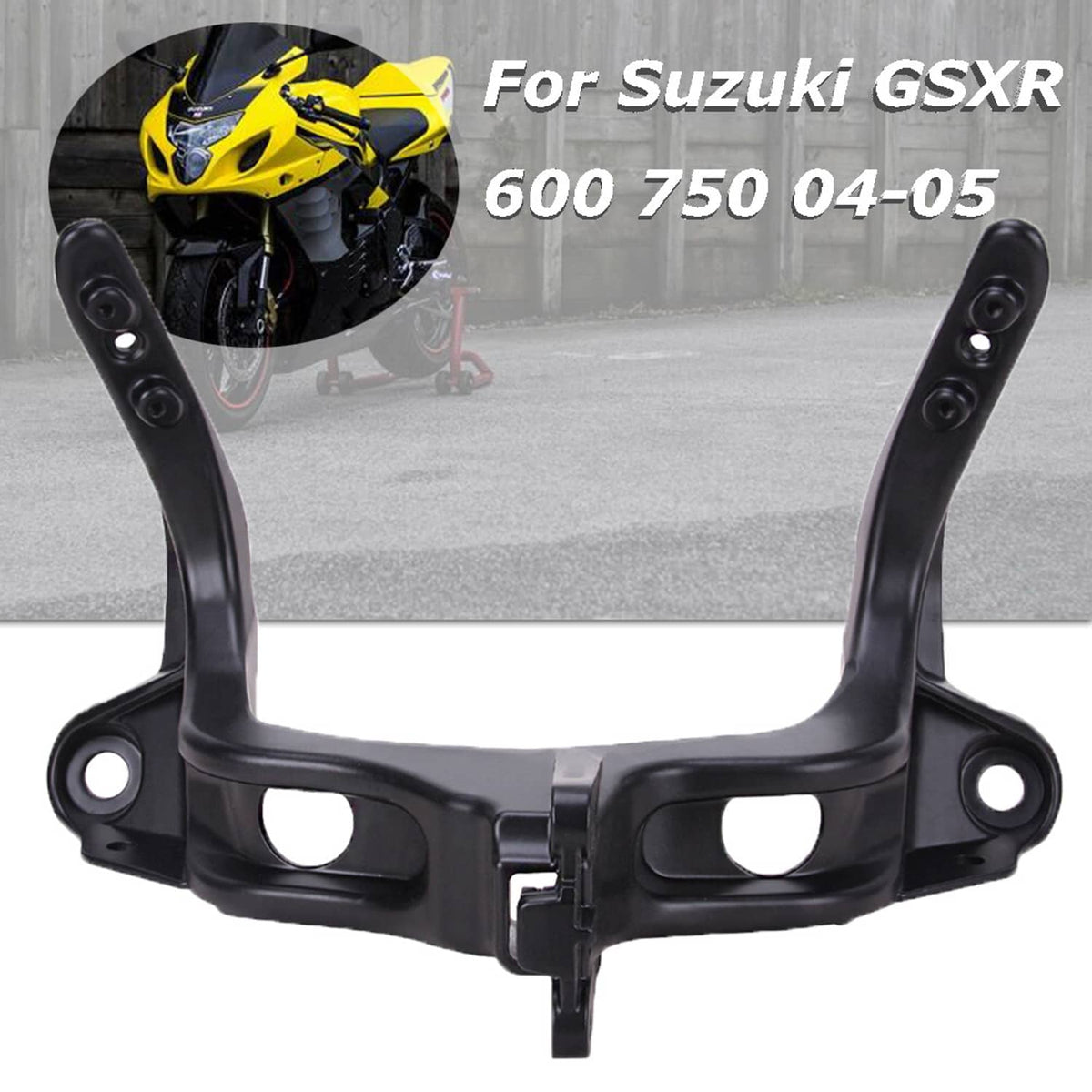 Bethesda Industrial Front Headlight+Upper Fairing Stay Bracket For Suzuki 2004-2005 GSXR750 GSXR600