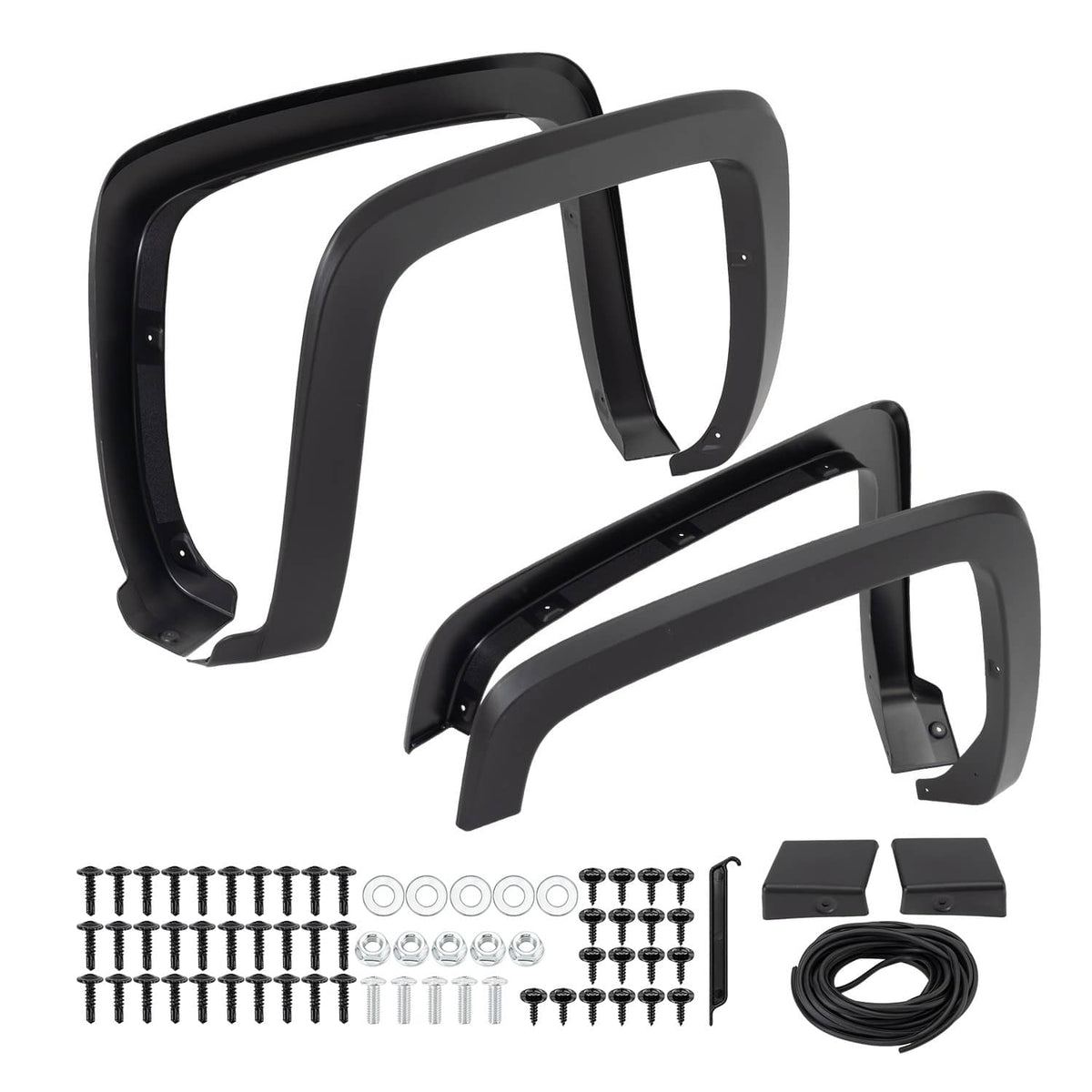 Bethesda Industrial 4x Fender Flares for Chevrolet Silverado 1500 2500HD 3500HD Front & Rear Side