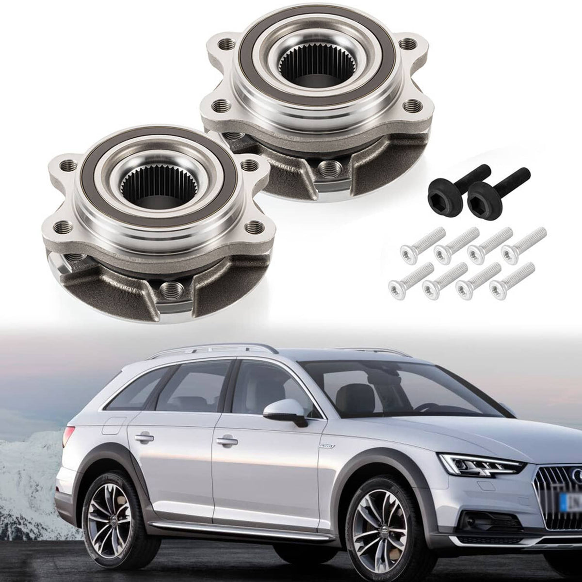 Bethesda Industrial Front Wheel Hub Bearing Assembly For Audi A4 A5 Quattro A6 A7 Allroad Q5 RS7