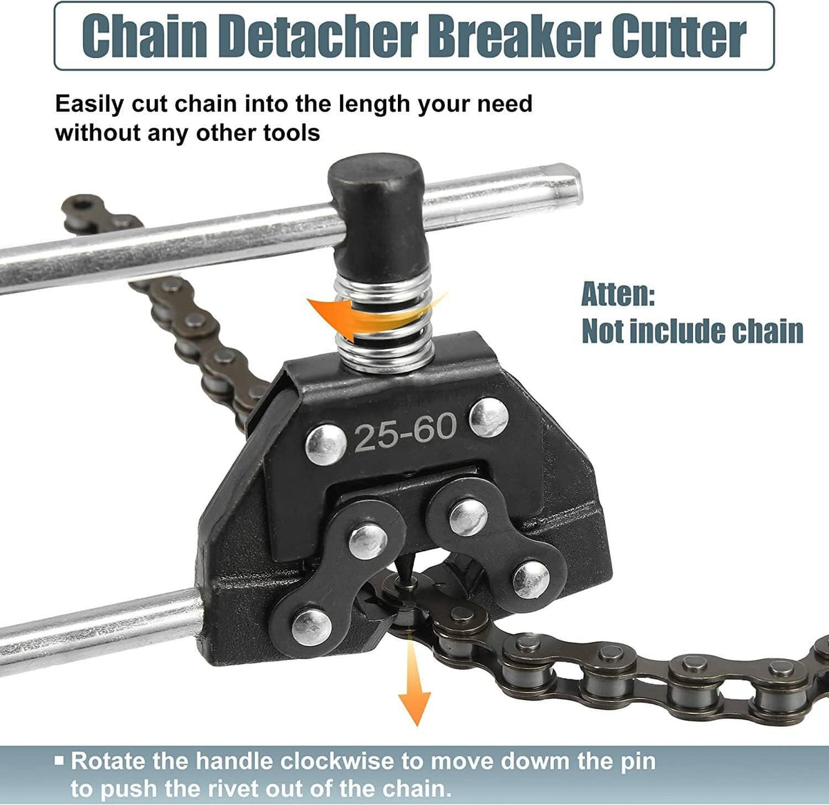 Bethesda Industrial Roller Chain Tools Kit 25-60 Chain Detacher Breaker Cutter Tool For Bike / ATV