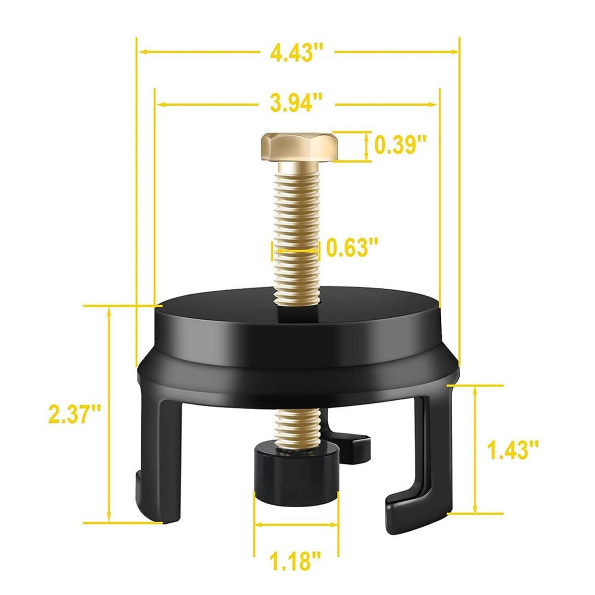 Bethesda Industrial 25264 Harmonic Balancer Puller Fit for GM Dodge Jeep Chrysler Crank Pulley Gold