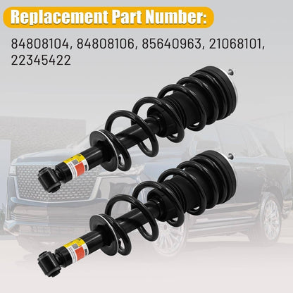 Bethesda Industrial 4x Front Rear Shock Struts Magnetic Fit 2021-2024 Escalade Chevy Tahoe GMC Yukon