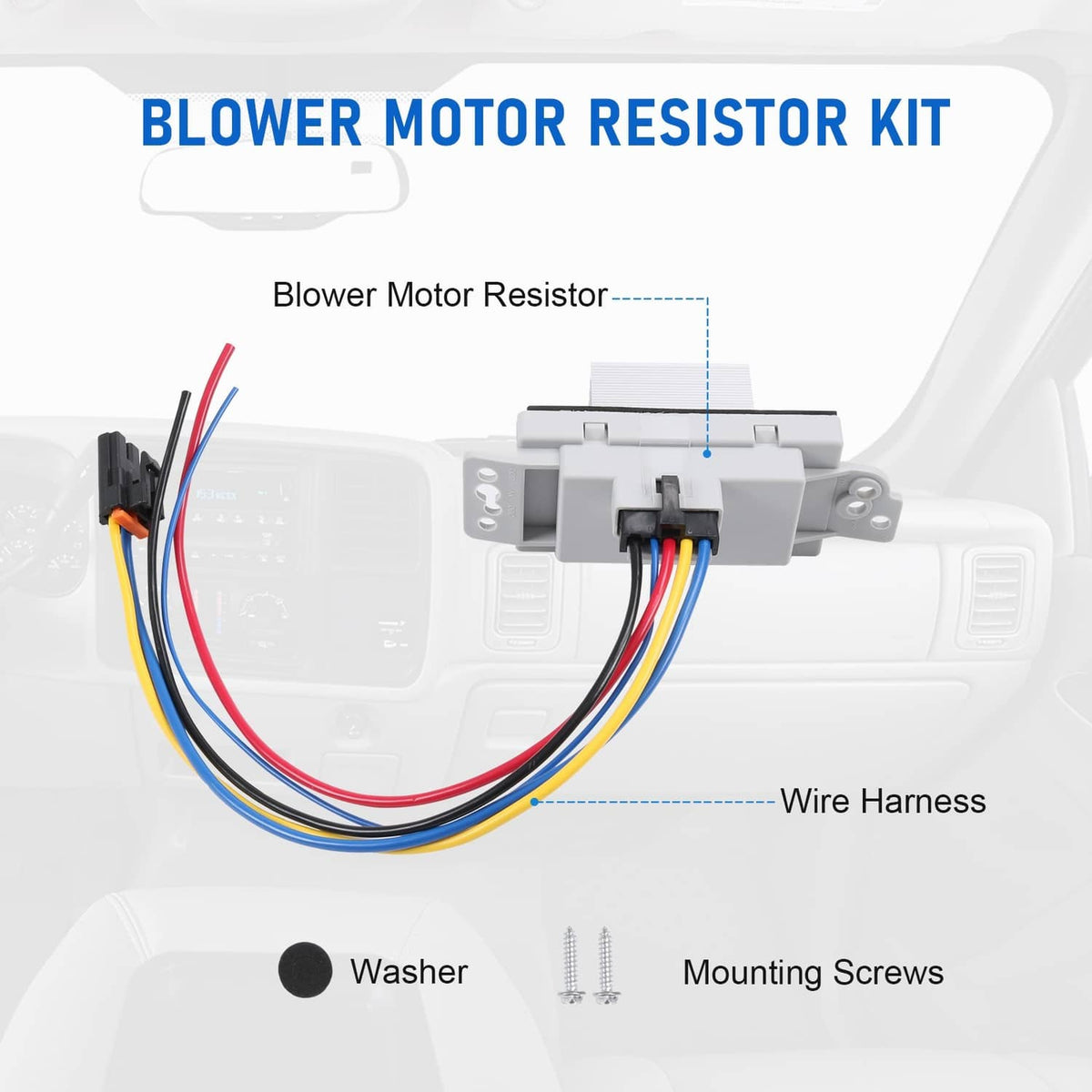 Bethesda Industrial A/C Blower Motor Resistor For 2000-2013 Chevy Impala 2014-2016 Impala Limited