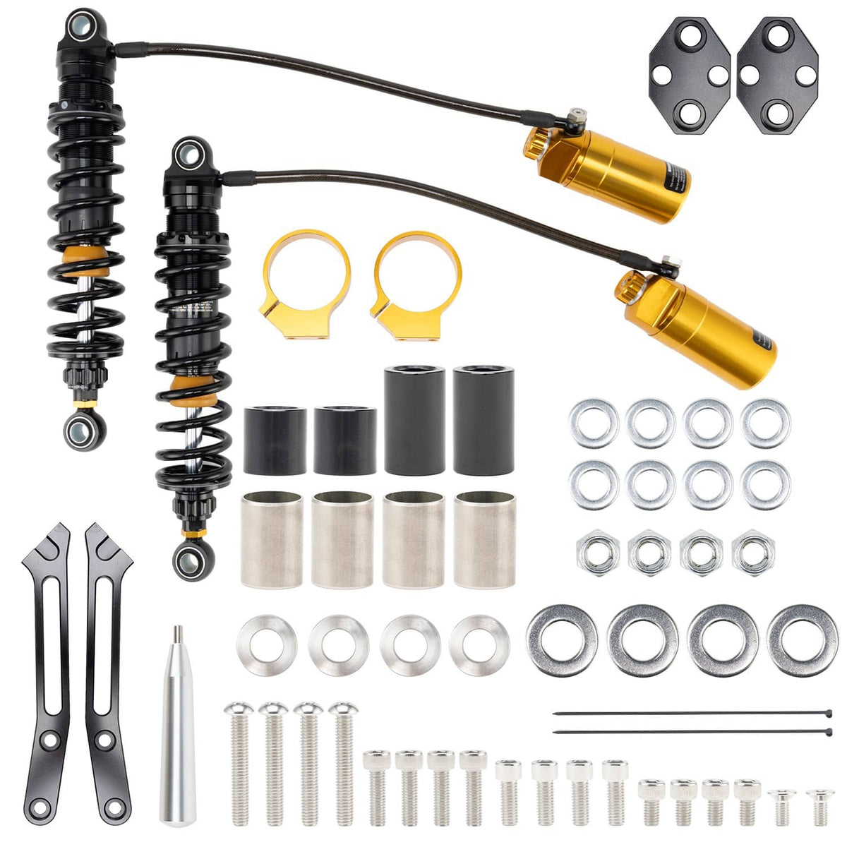 Bethesda Industrial Remote Reservoir Rear Suspensions Shock For Harley Electra Glide FLHT 2019-2022