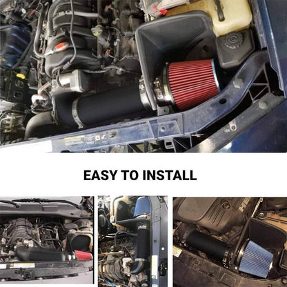 Bethesda Industrial 4" Cold Air Intake Kit + Heat Shield for 05-10 Dodge Chrysler HEMI 5.7L 6.1L V8