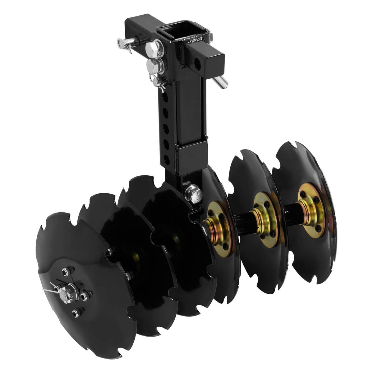 Bethesda Industrial 20" Notched Disc Harrow Plow Attachment for ATV UTV W/ 6 X Concave 2" Receiver
