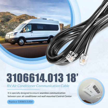Bethesda Industrial 3106614.013 18’ RV Air Conditioner Communication Cable for Dometic Multi-Zone