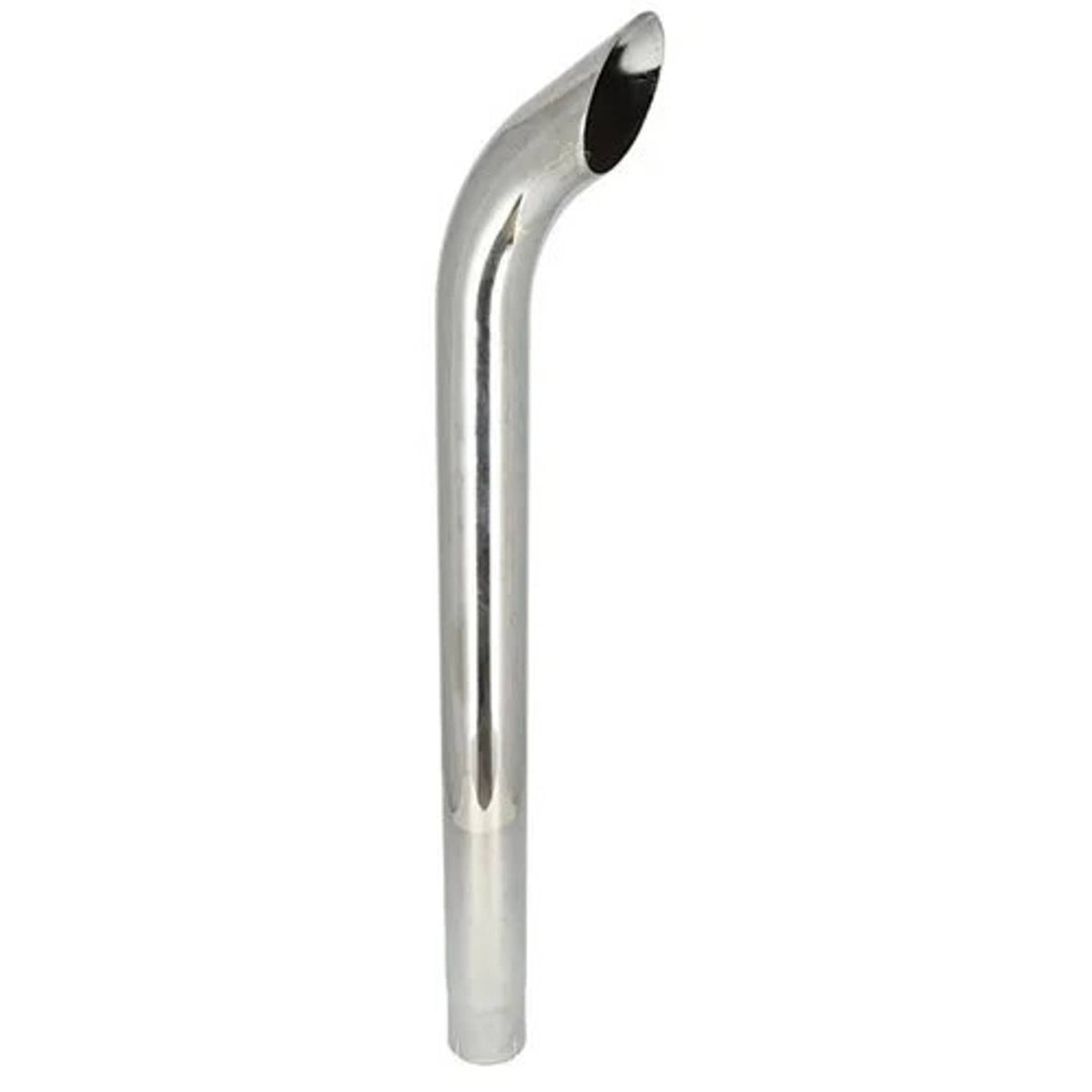 Bethesda Industrial Exhaust Stack - 3-3/4" x 48" Curved Chrome
