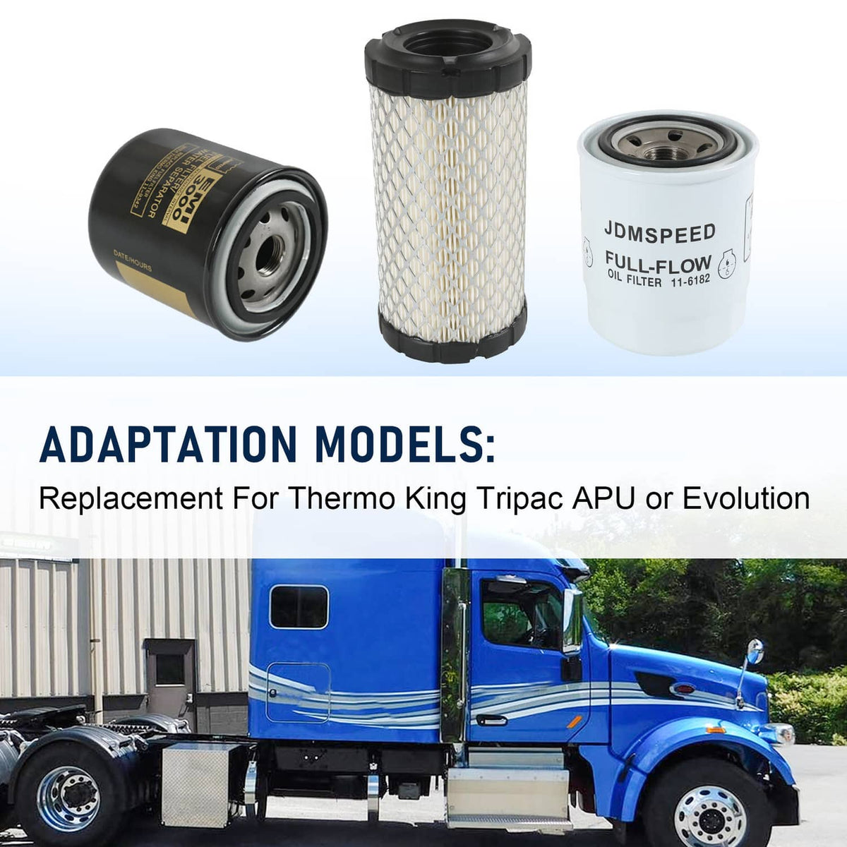 Bethesda Industrial 11-6182 11-9059 11-9342 Oil Change Set For Thermo King Tripac APU or Evolution