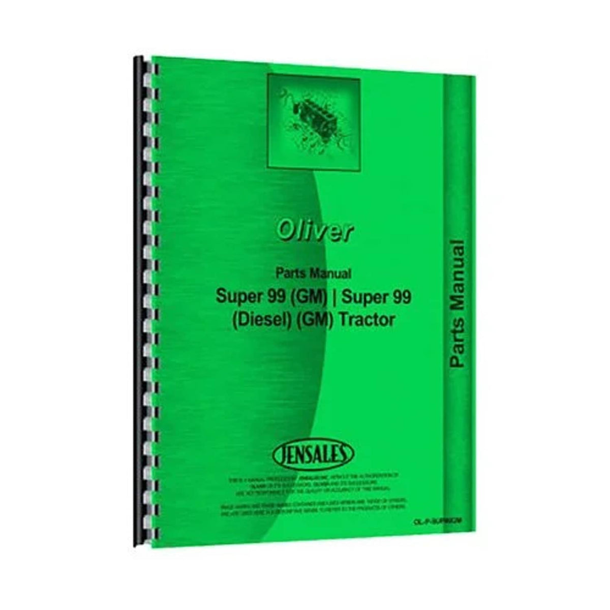 Bethesda Industrial Parts Manual fits Oliver Super 99