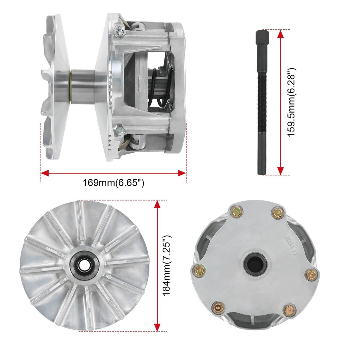 Bethesda Industrial Primary & Secondary Clutch w/ Belt Fits Polaris Ranger 570 2015 1323275 1323070