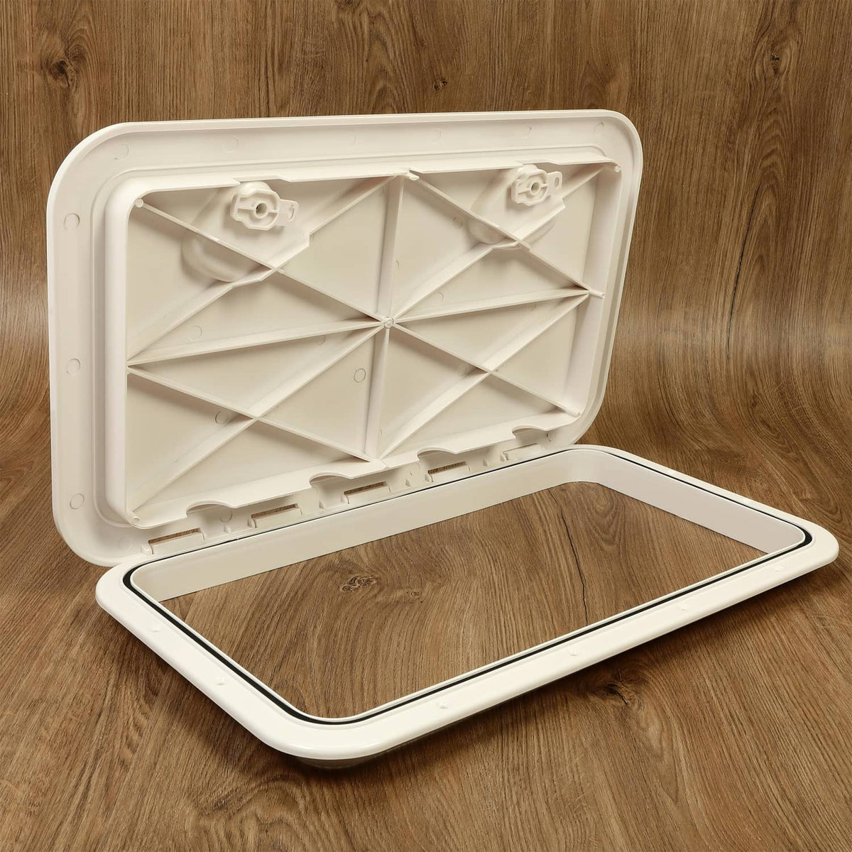 Bethesda Industrial 2X MARINE BOAT Deck Access HATCH & LID 24" X 14" RV Storage ( White, ABS )