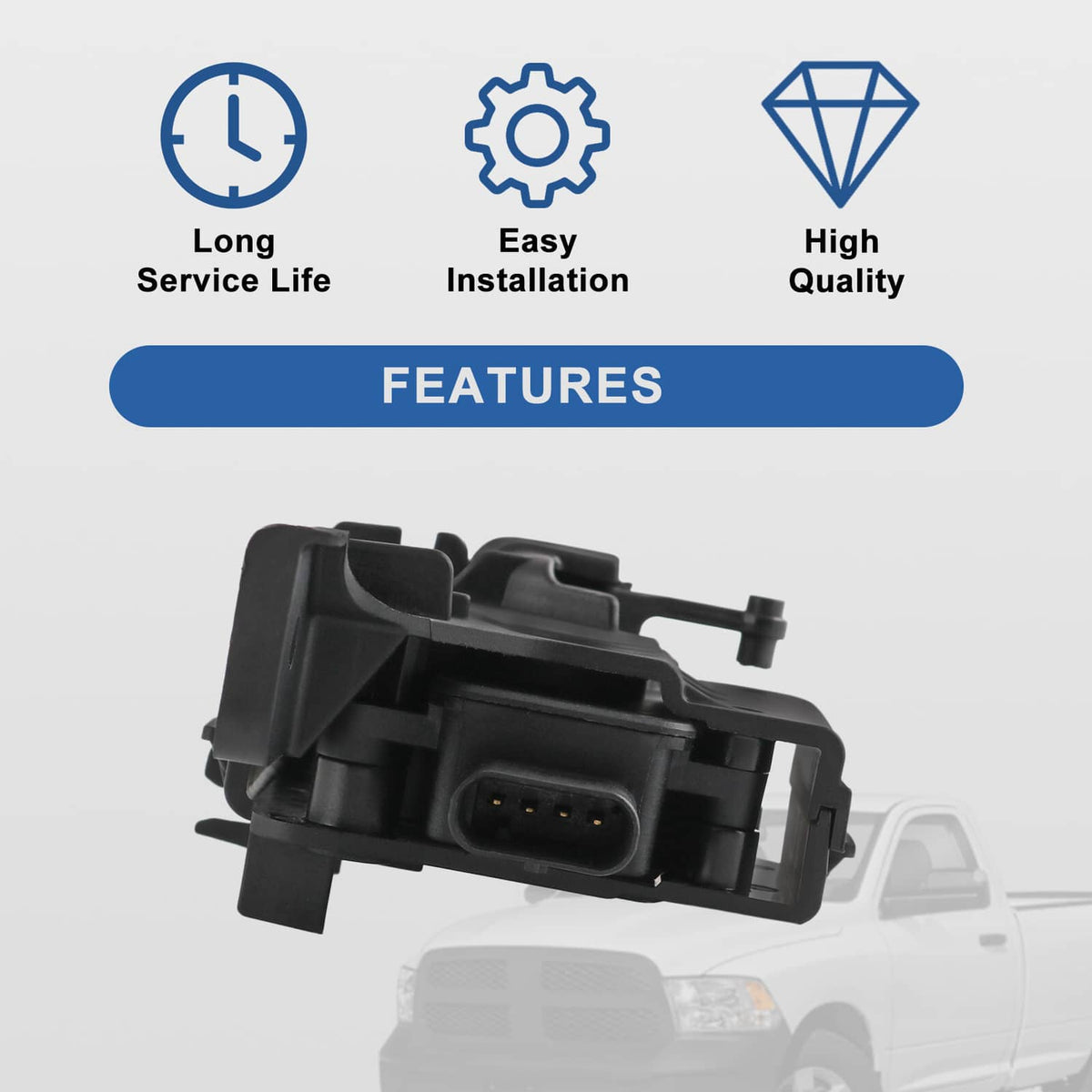 Bethesda Industrial New Active Grille Shutter Actuator Motor For 13-18 Dodge Ram 1500 19-21 Classic