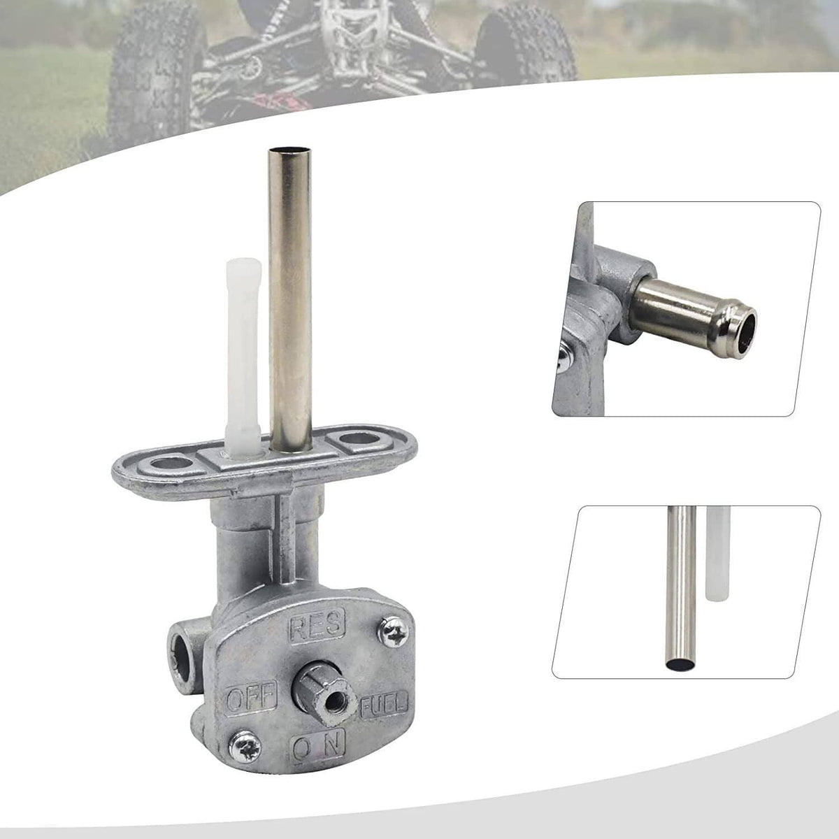 Bethesda Industrial Fuel Valve Petcock Tank Switch and Lever Screw For Yamaha Grizzly YFM660 02-08