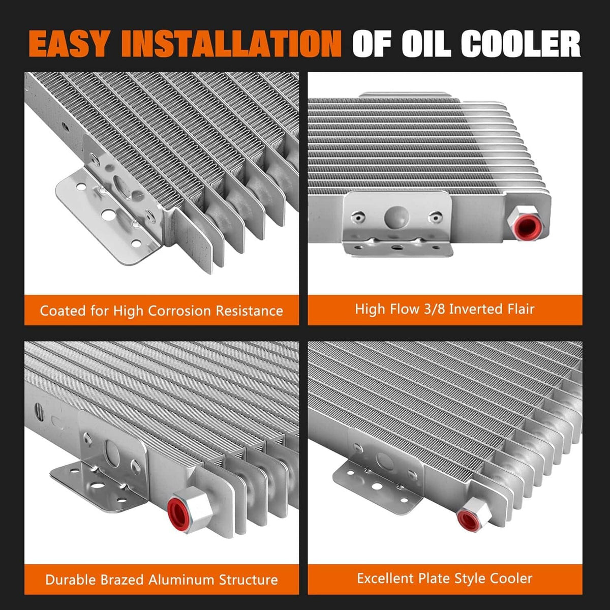 Bethesda Industrial LPD47391 47391 For Tru-Cool 40000 GVW Transmission Oil Cooler Low-Pressure Drop