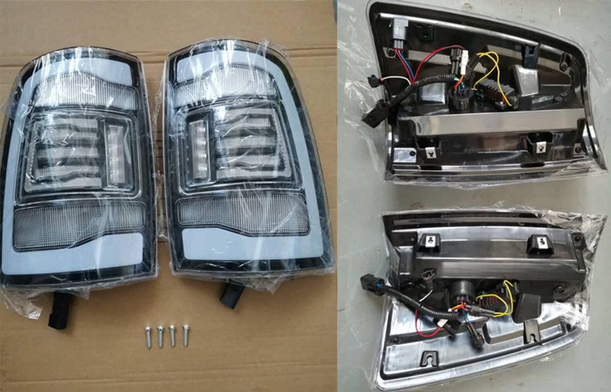 Bethesda Industrial Pair LED Tail Light for 09-18 Dodge Ram 1500 2500 3500 Rear Light Clear Lens New
