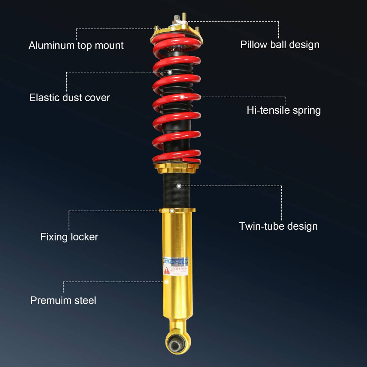 Bethesda Industrial Coilovers Kits For 2006-2012 Lexus IS350 IS250 Shock Absorbers Struts Adj Height