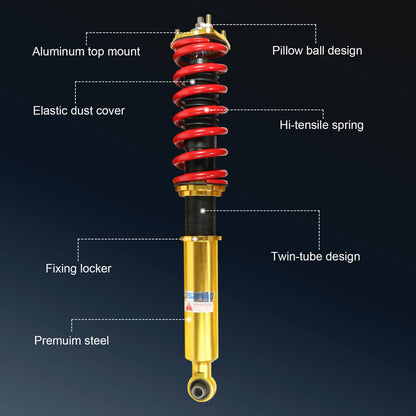 Bethesda Industrial Coilovers Kits For 2006-2012 Lexus IS350 IS250 Shock Absorbers Struts Adj Height