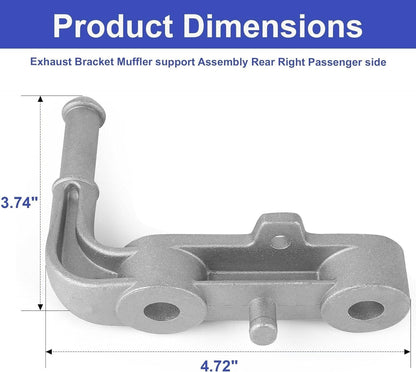 Bethesda Industrial Rear Right Exhaust Components-Tailpipe Bracket For 2019-24 Ram 1500 5.7/6.2L V8