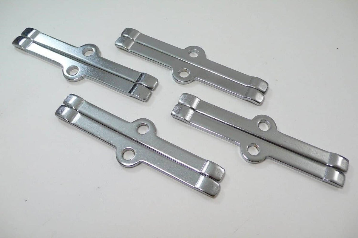 Bethesda Industrial Chrome T-Bar, 4-1/4" Tall Valve Cover Bolts, Hold Down Kit for Chevy SBC 283-350