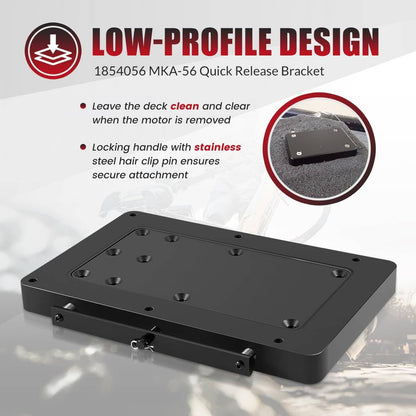 Bethesda Industrial 1854056 MKA-56 Quick Release Bracket for Minn Kota QUEST Trolling Motor, Black