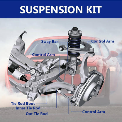 Bethesda Industrial 16Pc Suspension Front Control Arm Kit for 2011-2019 Dodge Charger Challenger 300