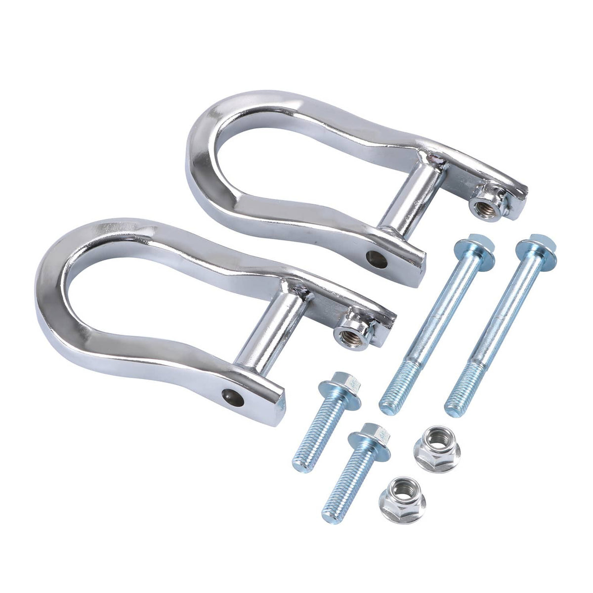 Bethesda Industrial Chrome Tow Hooks Kit For GM Chevrolet Silverado Sierra 1500 2007-2019 84072462
