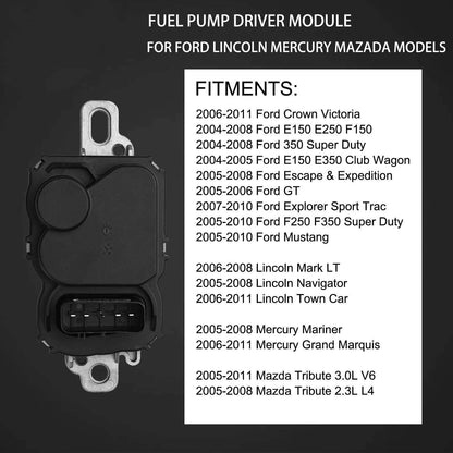 Bethesda Industrial Fuel Pump Driver Module For 2005-2008 Ford F150 4.6L/5.4L/4.2L V8 Truck 590-001