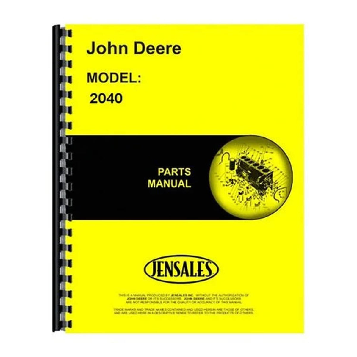 Bethesda Industrial Parts Manual fits John Deere 2040