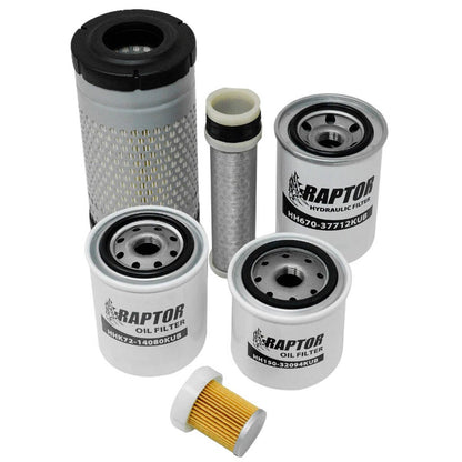 Bethesda Industrial Maintenance Filter Kit for Kubota LX2610HSD 6C060-99414 6C060-99410 32721-58242
