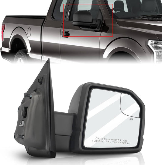 Bethesda Industrial Passenger Right Side Door Mirror Power + Lamp FL3Z17682CB For 2015-20 Ford F-150