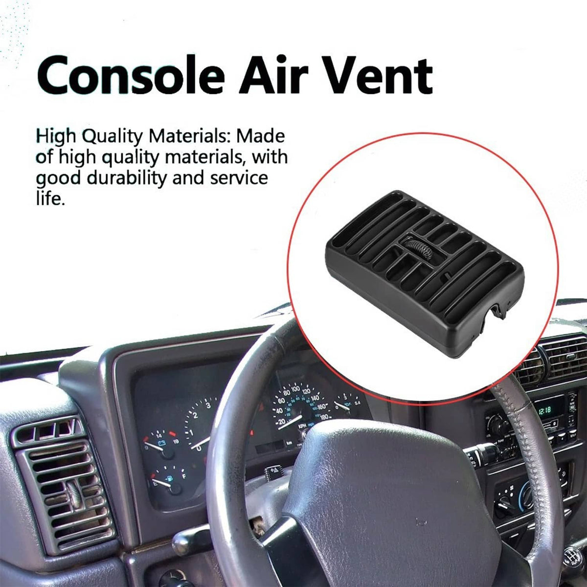 Bethesda Industrial Dashboard Air Vent Driver or Passenger for 1997-2006 Jeep Wrangler TJ 5DP54TAZ