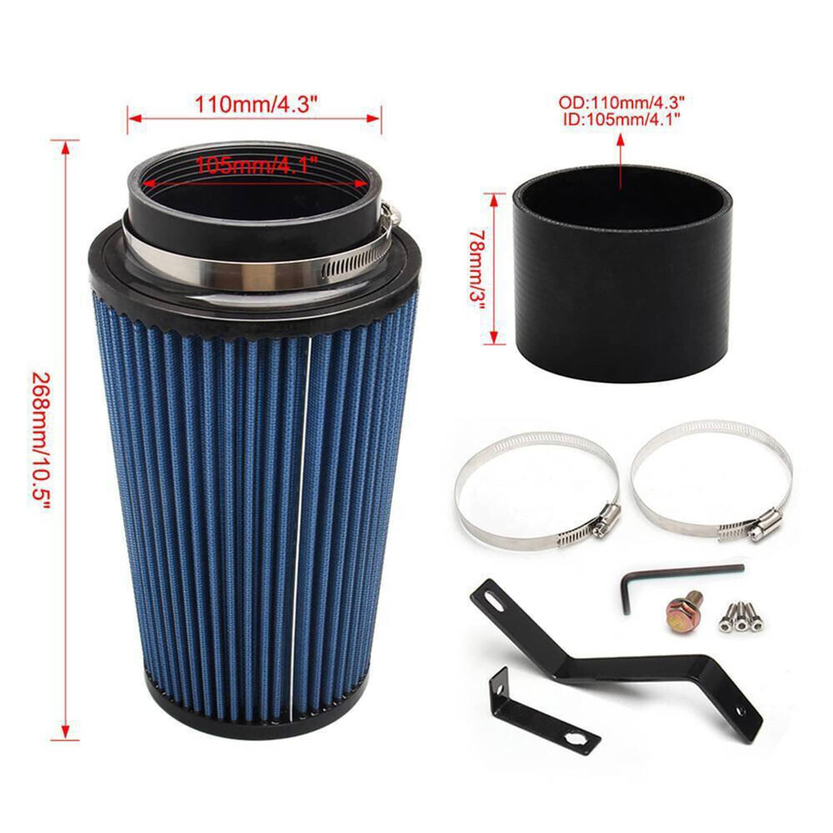 Bethesda Industrial Car Cold Air Intake Kit & Filter for 1999.5-2003 Ford F250 F350 7.3L Powerstroke