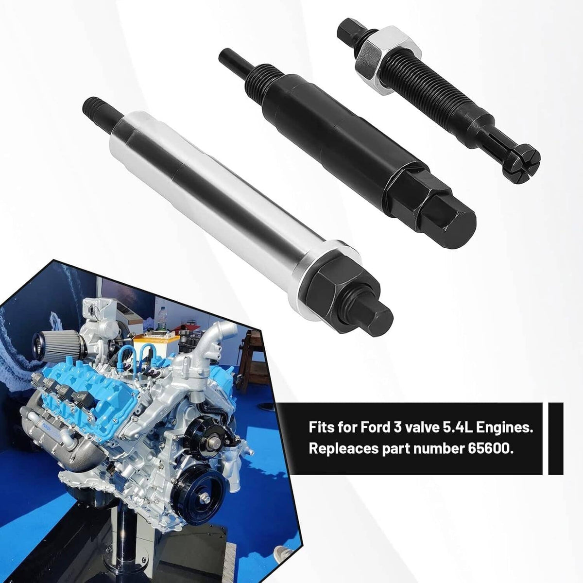 Bethesda Industrial Black 65700 Broken Spark Plug Remover Tool for Ford Triton 3 Valve Engines 5.4L