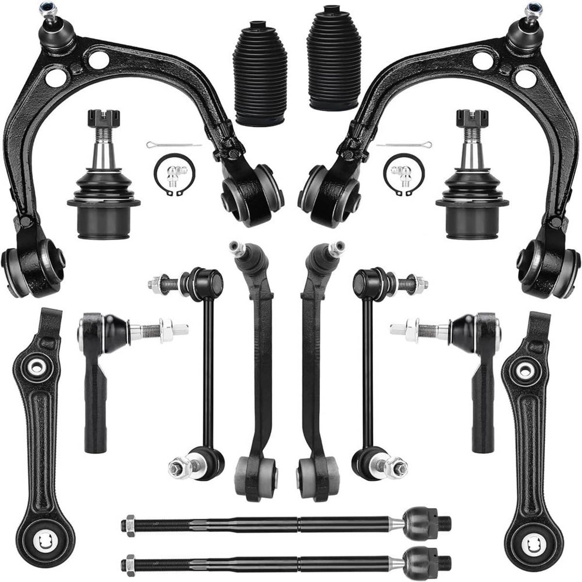 Bethesda Industrial 16Pcs Suspension Front Control Arm Kit for 2011-19 Dodge Charger Challenger 300