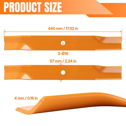 Bethesda Industrial 3x Deck Blades for Toro Timecutter SS5060 SS5000 SS5035 MX5000 MX5060 SW5000