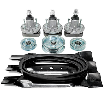 Bethesda Industrial Mower Deck Rebuild Kit Blade Spindle Belt for 48" Cut Deck John Deere L120 L130