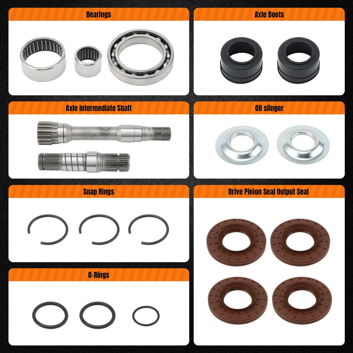 Bethesda Industrial FOR 2012-2022 DODGE RAM 1500 FRONT RIGHT AXLE INTERMEDIATE SHAFT INNER SHAFT KIT