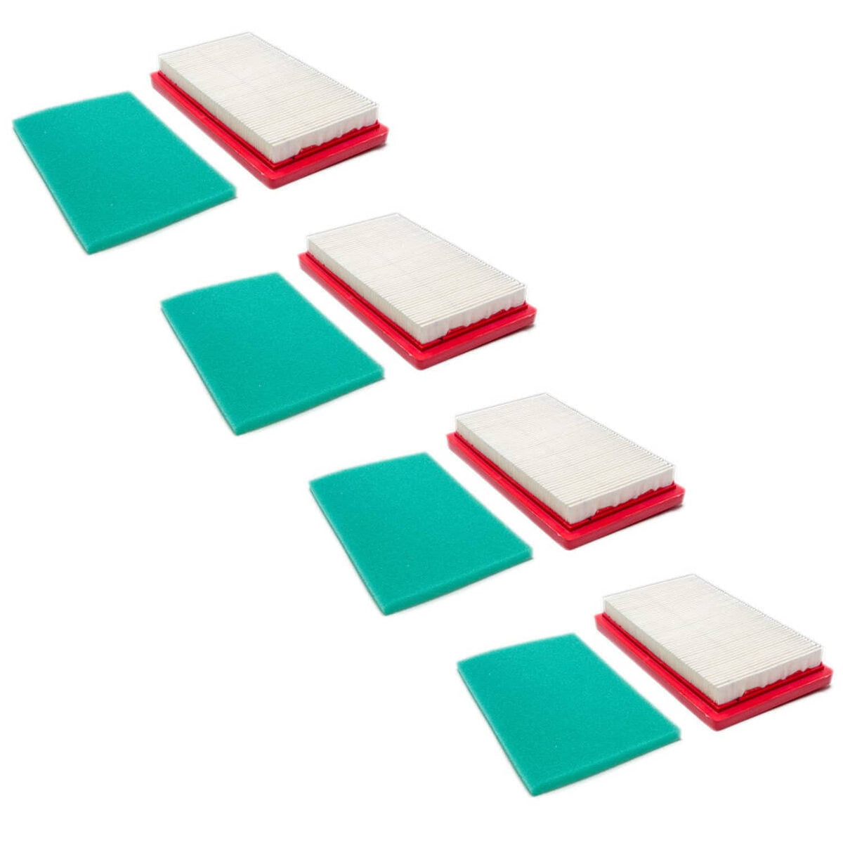 Bethesda Industrial 4PK Air Filter & Pre Filter For Honda GXV140 Engines 2001 and up 17218-ZG9-M00