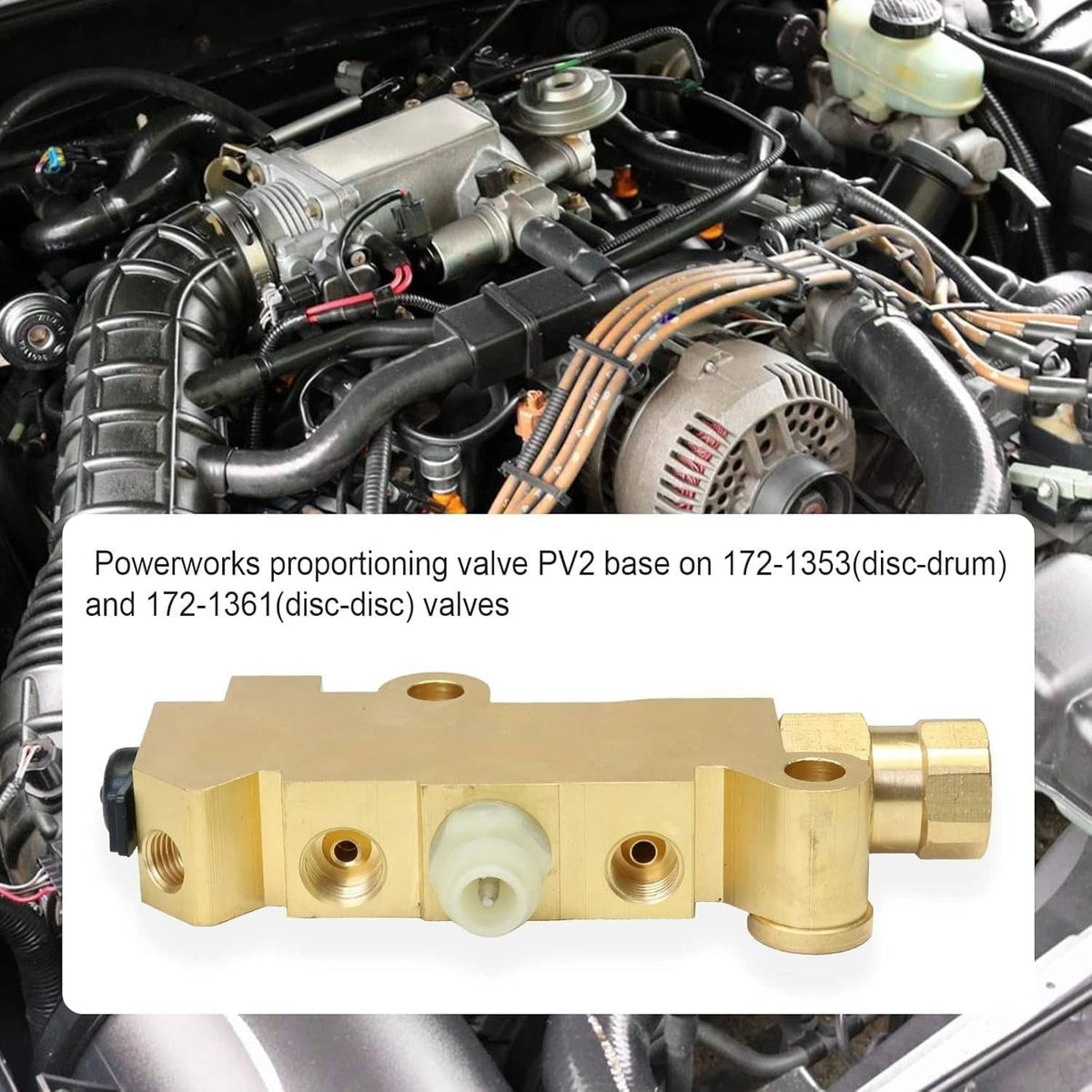 Bethesda Industrial Brass Truck Disc/Drum Brake Brass Proportioning Valve For Chevrolet C10 C20 C30