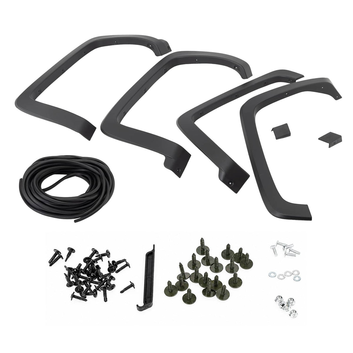 Bethesda Industrial 4x Fender Flares for Chevrolet Silverado 1500 2500HD 3500HD Front & Rear Side
