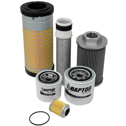 Bethesda Industrial Maintenance Filter Kit for Kubota KX91-3S Super Series Excavator S/N 30000-39999