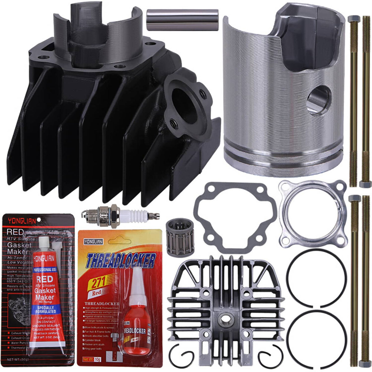 Bethesda Industrial 47mm Cylinder Piston Cylinder Gasket Top End Kit Fit for Yamaha PW80 1983-2006