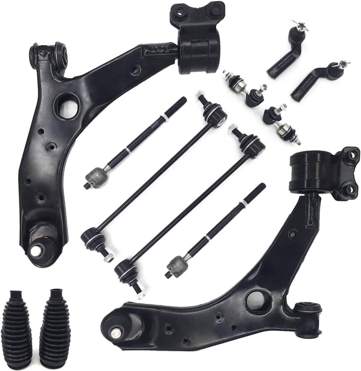 Bethesda Industrial 12Pcs Front Lower LH RH Control Arm Set Suspension Kit for 2004-2009 Mazda 3 5